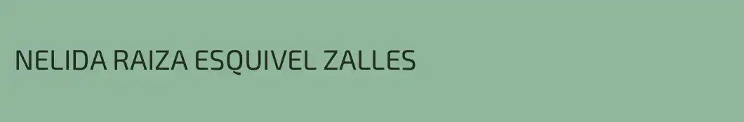 NELIDA RAIZA ESQUIVEL ZALLES